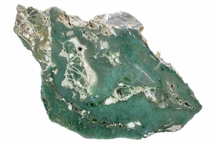 Polished Green Magneprase Slab - Western Australia #239994